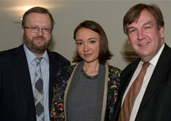 Annya with William MacDougall and John Whittingdale MP.